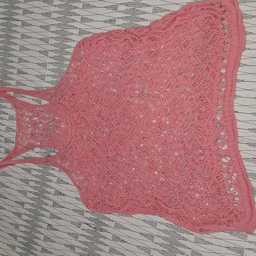 Aeropostale Knitted Coral Tank Top